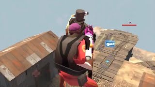 tf2 demomen kissing midair [upl. by Merow]