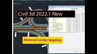 Civil 3d 20221 New FeaturesCorridor Target refresh [upl. by Yarahs]