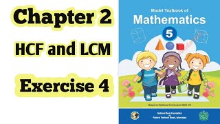 Class 5 math chapter 2 Exercise 4  HCF and LCM National book foundation2024 ilmi darasgah [upl. by Xila]