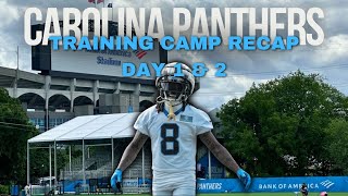 Carolina Panthers Training Recap Day 1 amp 2 [upl. by Nivla973]