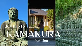 Vlog Day trip from Tokyo⛩️ Kamakura Explore the BEAUTIFUL Temples of Japan’s Historic Town [upl. by Hoseia786]