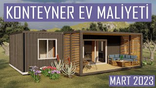 Konteyner Ev Yapımı Maliyeti  Tiny House Maliyeti 2023  Konteyner Ev Modelleri [upl. by Aiahc]