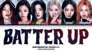 Vietsub  Batter Up  BABYMONSTER Color Coded Lyrics [upl. by Strenta]