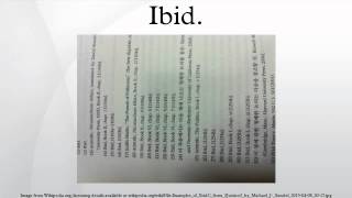 Ibid [upl. by Niknar86]