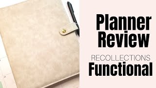 Planner Review Functional Recollections Binder Michaels [upl. by Child173]