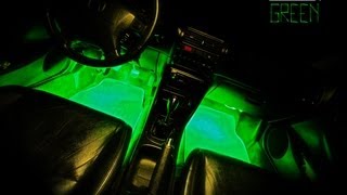 LEDGlow  4pc Green LED Interior Lights For Cars and Trucks [upl. by Arondel415]