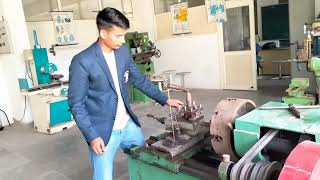 lathe machine part in hindi mechanical lathe [upl. by Nalo]