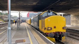 37610 Thrashes Through Coventry Hauling a Test Train [upl. by Onaicram]