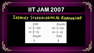 Identify stereochemical relationship identical enantiomers diastereomers or constitutional isomer [upl. by Tatiana732]