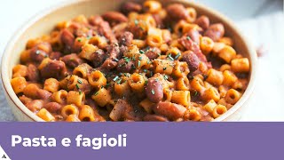 PASTA E FAGIOLI Ricetta classica [upl. by Teresina]