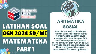 LATIHAN SOAL OSN SD 2025 MATEMATIKA PART 1 ARITMATIKA SOSIAL  BUKAN PREDIKSI OSN SD 2025 OSN2025 [upl. by Eneles]