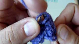 Knitting Eastern European Method Purl Stitch [upl. by Ahsitnauq150]