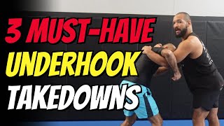 3 Underhook Takedowns That EVERYONE Should Know That Actually WORK [upl. by Naujtna]