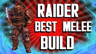 Fallout 4 Builds  The Raider  Best Melee Build [upl. by Adrahc]