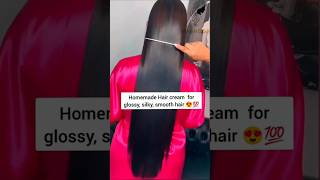 Homemade Hair Cream For Glossy Silky Smooth Hair longhair shorts [upl. by Aicyla629]