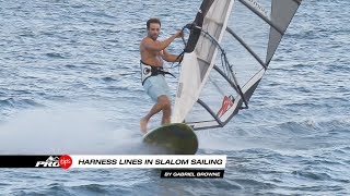 Pro Tips  Harness lines length and position in slalom sailing [upl. by Einalem]