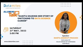 Alumni Talk Danita sharing her story of switching to Data science career [upl. by Hosea]