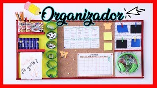 Organizador de ESCRITORIO de Pared 6 en 1  Manualidades con Mariel Picazo [upl. by Enelrad]