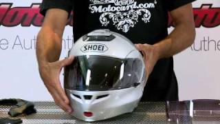 Review Shoei Multitec  Motocardcom [upl. by Ayyn964]