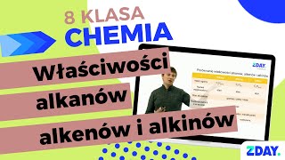 Porównanie właściwości alkanów alkenów i alkinów  Chemia 8 klasa [upl. by Rovelli]