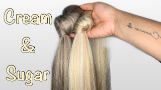 Custom Color Braiding Hair Blend  Cream amp Sugar Blend 9 [upl. by Aicertap]