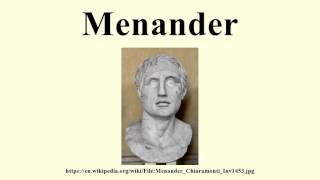 Menander [upl. by Notserp946]