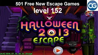 Walkthrough 501 Free New Escape Games level 152  Halloween 2013 escape  Complete Game [upl. by Raffaj595]