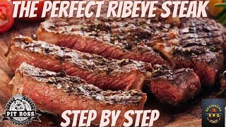 Pit Boss Ribeye steak  Unveiling the Perfect Pellet Grill Ribeye [upl. by Naujek]