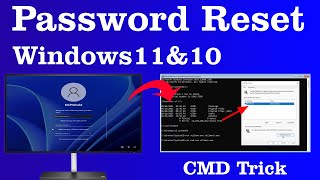 How to Reset Windows Password  Windows 10 amp 11  CMD Command Methods [upl. by Arihsay]