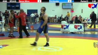 Schultz MFS 84 KG Quarterfinal Deron Winn unattached vs Phil Keddy Hawkeye WC [upl. by Nadaba684]