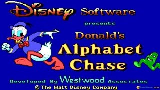 Donalds Alphabet Chase gameplay PC Game 1988 [upl. by Mcclary]