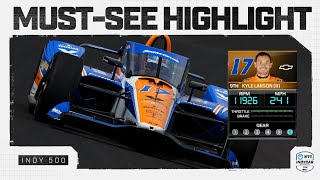 Welcome to INDYCAR Kyle Larson hits 241 mph in Fast Friday practice for Indy 500 [upl. by Salita]