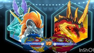 Valtryek VS Devolos parte 2 Beyblade burst rise [upl. by Ellehcrad]