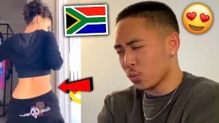 Tyla doing Umlando Dance Challenge 😍🇿🇦 AMERICAN REACTION South African Amapiano Dance 🇿🇦😍 [upl. by Ennoitna423]