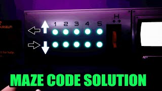 FNAF Security Breach  Maze Code  Control Key Location Mazercise [upl. by Alyks193]