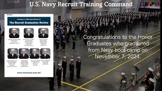 Navy RTC Graduation Award Winners Honor Graduates Oct 7 2024 [upl. by Ramalahs]