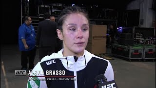 Fight Night Mexico City Alexa Grasso quotI Truly Knew That I Won This Fightquot [upl. by Ahnavas524]