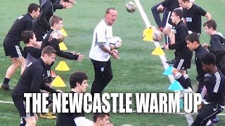 SoccerCoachTVcom  Newcastle Warm Up [upl. by Bacon]