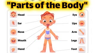 parts of the body name in english  parts of the body vocabulary in english [upl. by Anialad]