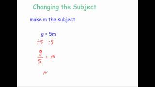 Changing the Subject  Corbettmaths [upl. by Nnaarat748]