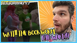 WAIT The Bookworm Did What Sims 4 Legacy Challenge 5 [upl. by Yemarej]