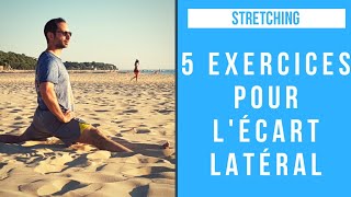 5 EXERCICES POUR LE GRAND ÉCART LATÉRAL  STRETCHING [upl. by Kahaleel]