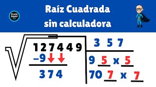 Raíz Cuadrada  Cómo Sacarla con 6 cifras  Sin Calculadora [upl. by Tshombe595]