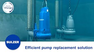 Efficient pump replacement solution for wastewater pumping stations [upl. by Goldwin]