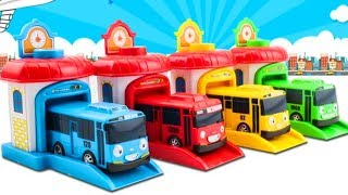 Tayo the little bus toys video  Toy cars build a new road [upl. by Radborne]