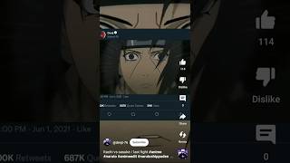 Itachi VS Sasuke  last fight anime naruto animeedit narutoshippuden fyp [upl. by Ttehr]