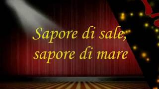 SAPORE DI SALE 🎙🎼🎤 Karaoke ® Live byP [upl. by Alledi]