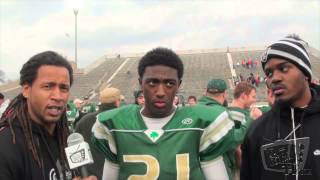 Parris Campbell Jr  St Vincent St Mary RB OHSAA Div III State Championship Postgame [upl. by Gustafson47]