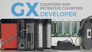 Mitsubishi GxDeveloper Counters Retentive Counters and the Reset Instruction [upl. by Audi]