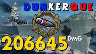 Dunkerque 206K DMG 🇫🇷 World of Warships [upl. by Targett129]